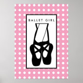 Poster Chaussons Bleu Noir En Pointe (Devant)