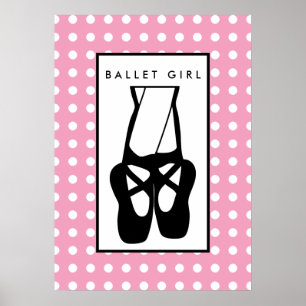 Poster Chaussons Bleu Noir En Pointe