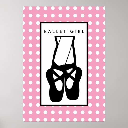 Poster Chaussons Bleu Noir En Pointe (Devant)