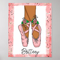 Chaussons de ballet d’art mural pour filles person