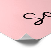 Poster Chaussure à pointe de ballon noir (Coin)