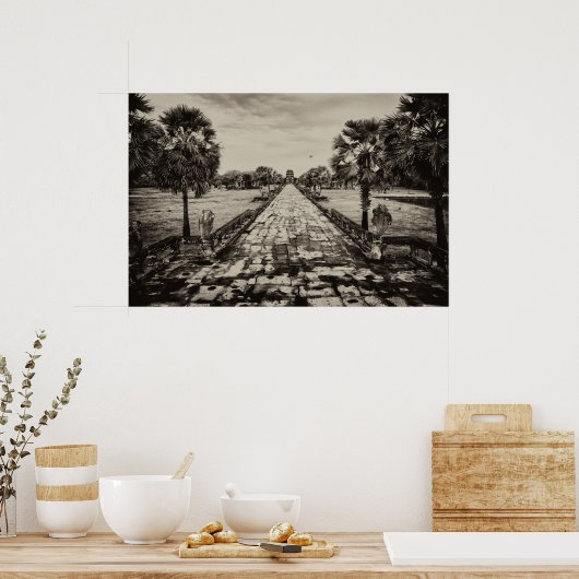 Poster Chaussure Angkor Vat (Cuisine)