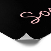 Poster Chaussure de ballet rose danseur de ballet (Coin)