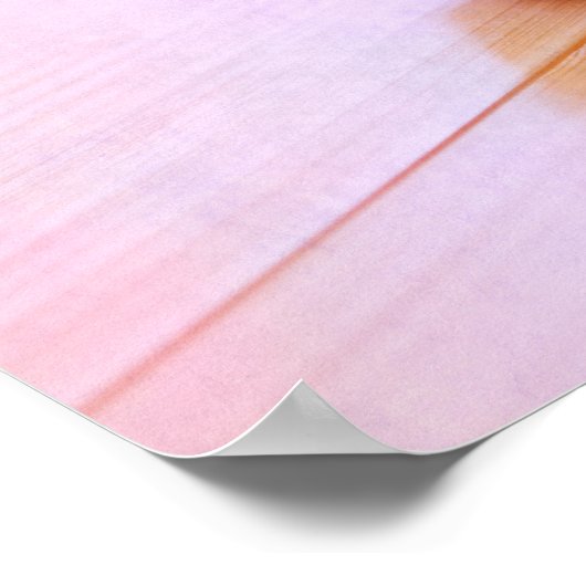 Poster Chaussure de ballet rose Pointe Chaussures Modèle (Coin)