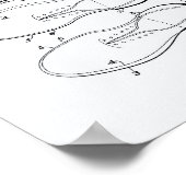 Poster Chaussure de golf 1932 Art breveté - Livre blanc (Coin)