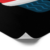 Poster Chaussure de voiture animal drôle Otter-mobile (Coin)