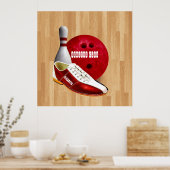 Poster Chaussure Et Épingle De Boule Avec Votre Nom Perso (Cuisine)