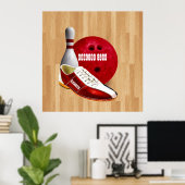 Poster Chaussure Et Épingle De Boule Avec Votre Nom Perso (Bureau à domicile)