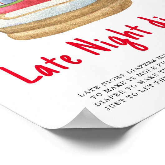 Poster Chaussure père Noël - Lames de nuit (Coin)