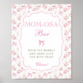 Poster Chaussure Rose Low Shack Baby shower Maman-osa Bar (Devant)