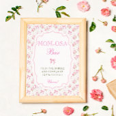 Poster Chaussure Rose Low Shack Baby shower Maman-osa Bar