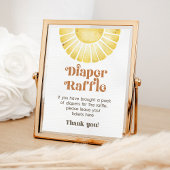 Poster Chaussure Sunshine Raffle Jeu Boho Retro Sun