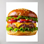 Poster ChaussureHabille hamburger empilé thic (Devant)