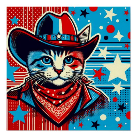 POSTER CHAUSSURES À COWBOY HAUT-CAT 4 (Devant)