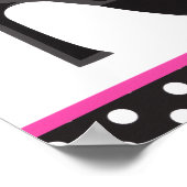 Poster Chaussures à talons noirs pour anniversaire (Coin)