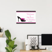 Poster Chaussures à talons noirs pour anniversaire (Bureau à domicile)