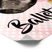 Poster Chaussures de Ballet Noir (Coin)