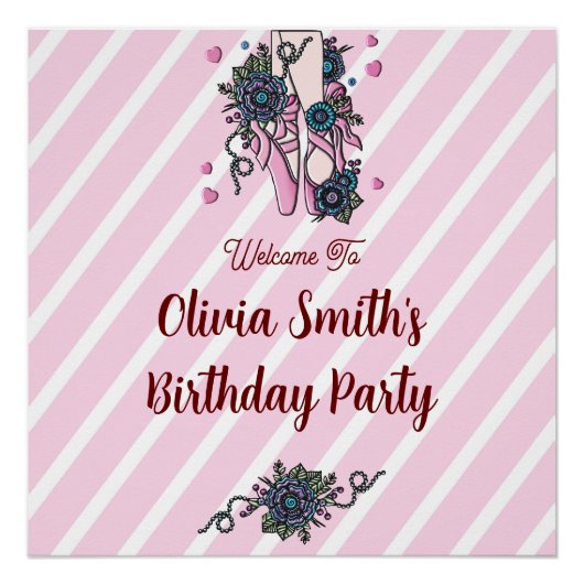 Poster Chaussures de ballet personnalisées (Devant)