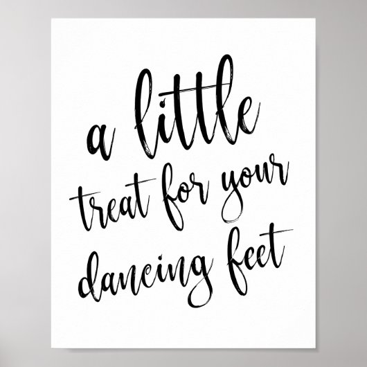 Poster Chaussures de danse Chaussures Noir et Blanc 8x10  (Devant)
