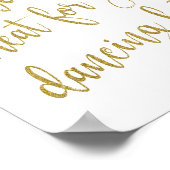 Poster Chaussures de danse Parties scintillant or 8x10 Ma (Coin)