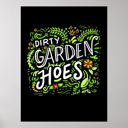 Poster Chaussures de jardin sales (Devant)