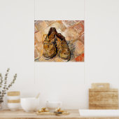 Poster Chaussures de Van Gogh Peinture Art (Cuisine)