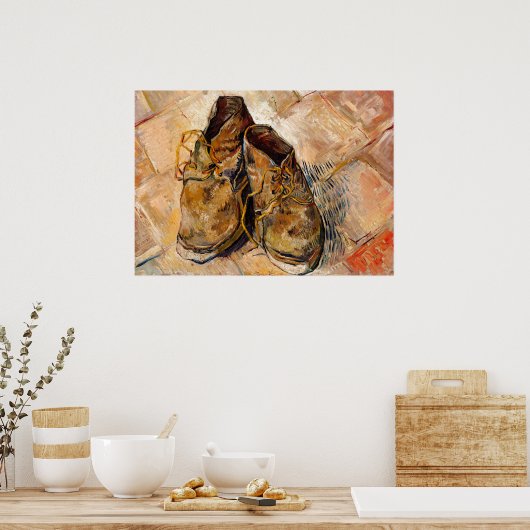 Poster Chaussures de Van Gogh Peinture Art (Cuisine)