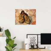 Poster Chaussures de Van Gogh Peinture Art (Bureau à domicile)