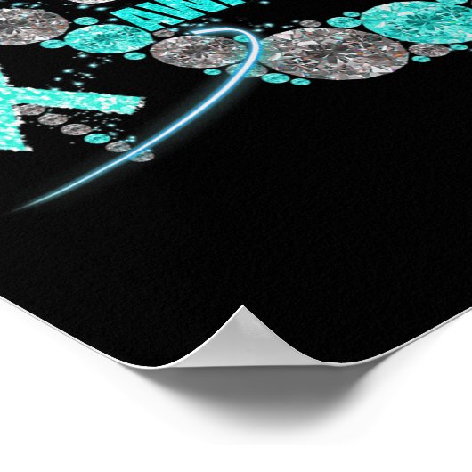 Poster Chaussures Diamond Sensibilisation au stress Guerr (Coin)