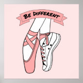 Poster Chaussures en Ballet Rose (Devant)