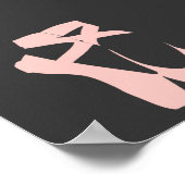 Poster Chaussures en Ballon Rose (Coin)