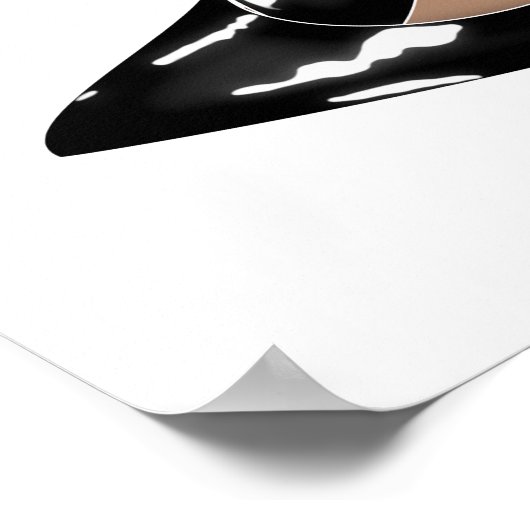 Poster Chaussures en talons rouges, talons noirs (Coin)