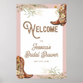 Poster Chaussures Florales Rustiques et Brunch pour Enter (Devant)