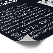 Poster Chaussures gris, Vêtements pour hommes publicité (Coin)