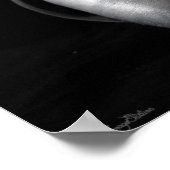 Poster Chaussures Grunge BW Pointe (Ballet) (Coin)