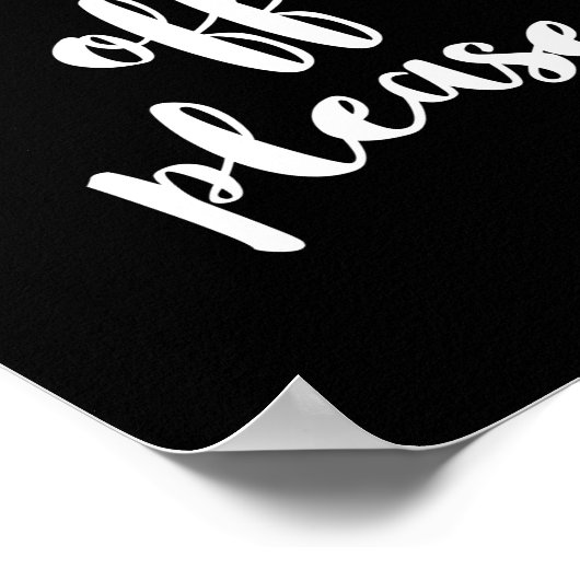 Poster Chaussures Hors Impression, S'Il Vous Plaît Enleve (Coin)