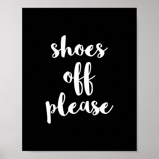 Poster Chaussures Hors Impression, S'Il Vous Plaît Enleve (Devant)