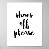 Poster Chaussures Hors Impression, S'Il Vous Plaît Enleve (Devant)