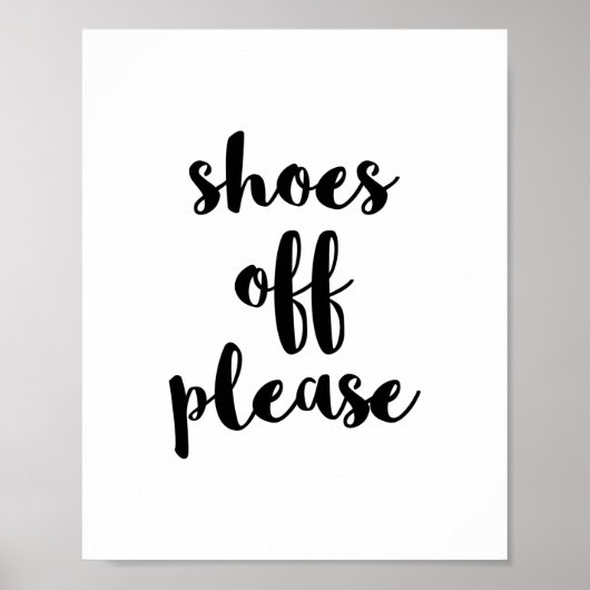 Poster Chaussures Hors Impression, S'Il Vous Plaît Enleve (Devant)