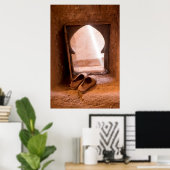 Poster Chaussures Marocaines À La Fenêtre (Bureau à domicile)