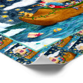 POSTER CHAUSSURES NÉERLANDAISES PÈRE NOËL SHIP, ICEBERGS, (Coin)