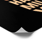 Poster Chaussures Ont Plus De Miles Moitié Marathon Runne (Coin)