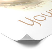 Poster Chaussures Pointe Ballet Peintes Personnalisées (Coin)