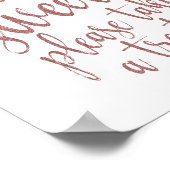 Poster Chaussures Rose Gold Parties scintillant 8x10 Mari (Coin)