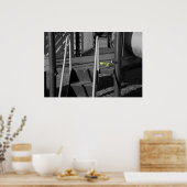 Poster Chaussures vertes sur l'impression de terrain de j (Cuisine)