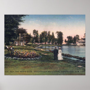 Poster Chautauqua NY, New York, cru 1913