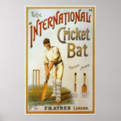 Poster Chauve-souris de cricket (Devant)