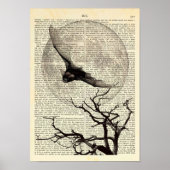 Poster Chauve-souris, Pleine lune, Art Gothique Tradition (Devant)