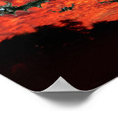 Poster Chauves-souris au coucher du soleil (Coin)