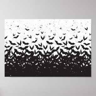 Poster Chauves-souris en vol